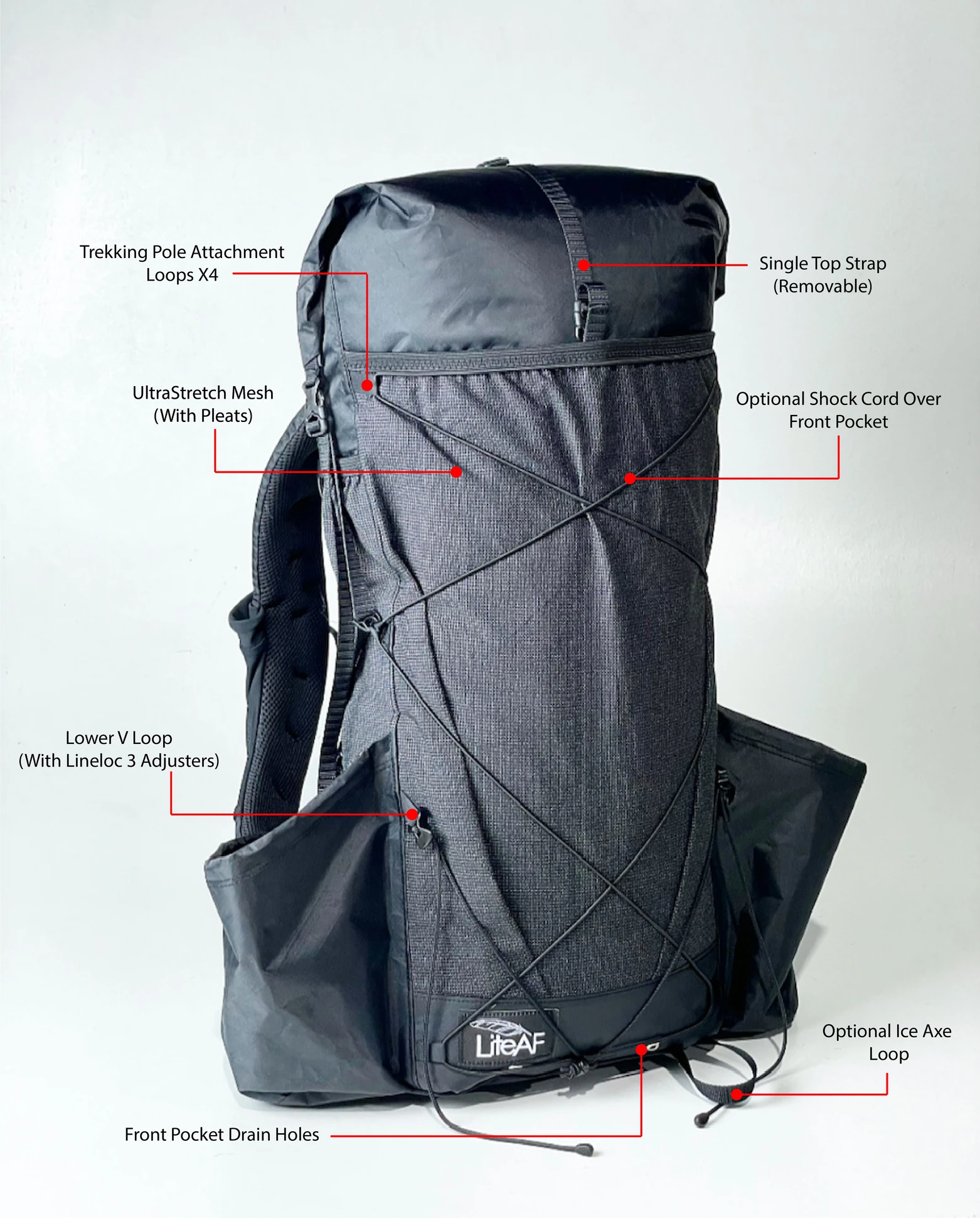 ECOPAK™ 20L Curve Frameless Custom Ultralight Backpack - Image 2