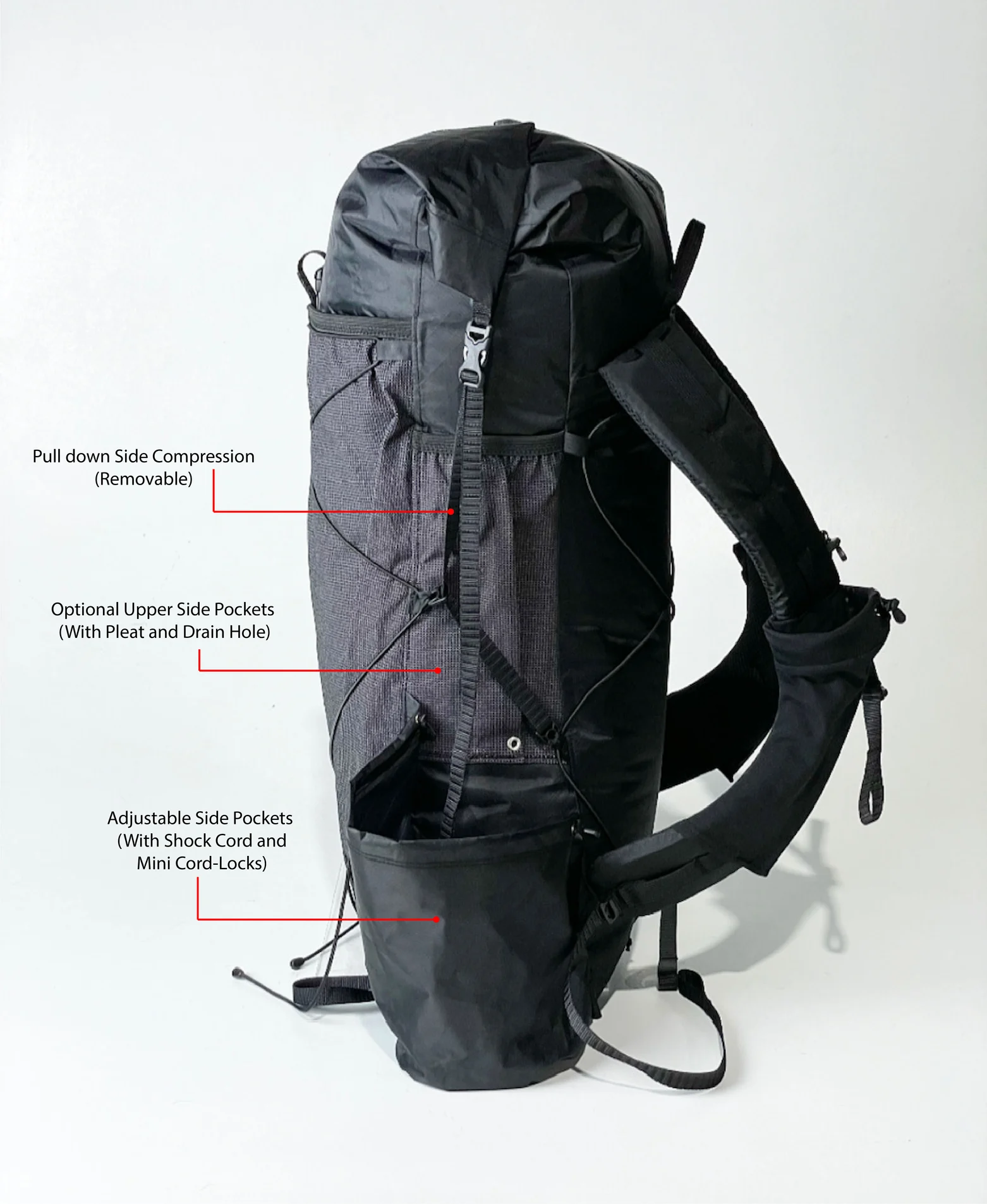 ECOPAK™ 20L Curve Frameless Custom Ultralight Backpack - Image 3